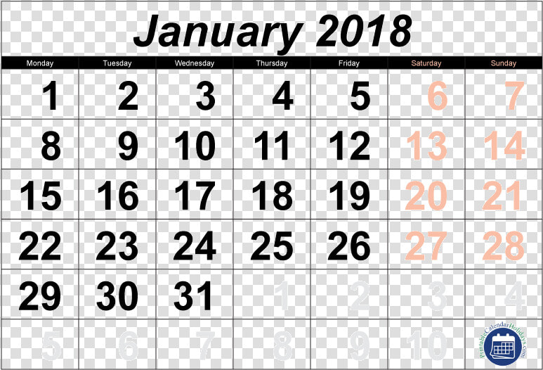 January 2018 Calendar   Png Transparent 2017 Aug Calendar  Png DownloadTransparent PNG