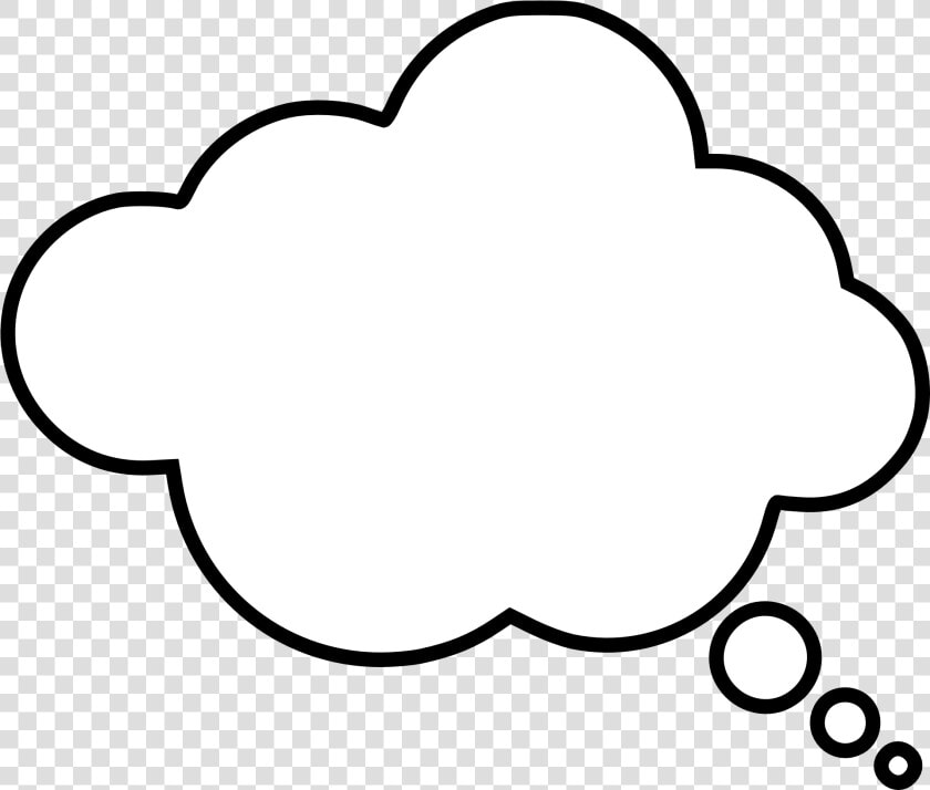 Thought Bubble  Speech Bubble Transparent Png Image   Thought Bubble White Outline Png  Png DownloadTransparent PNG