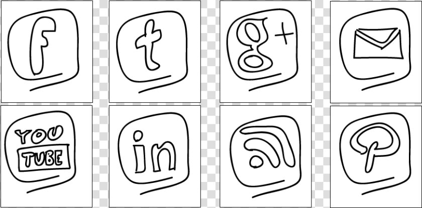 Free Social Media Icon Set Rainy Style   Illustration  HD Png DownloadTransparent PNG