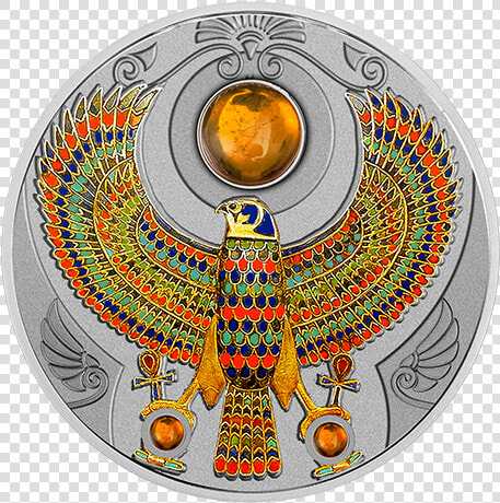 Falcon Of Tutankhamun   Agate Scarabaeus 1 Dollar Silver Coin  HD Png DownloadTransparent PNG