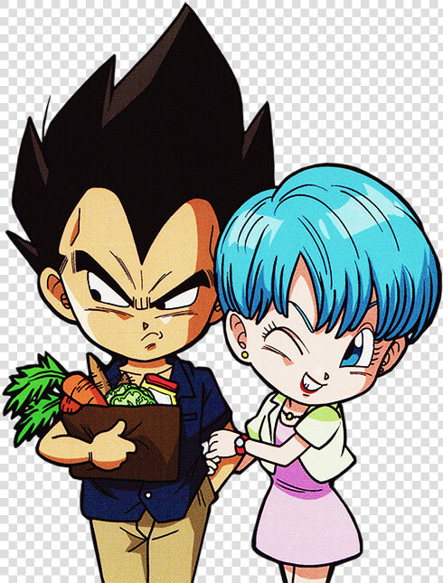 Vegeta Y Bulma Sticker  HD Png DownloadTransparent PNG