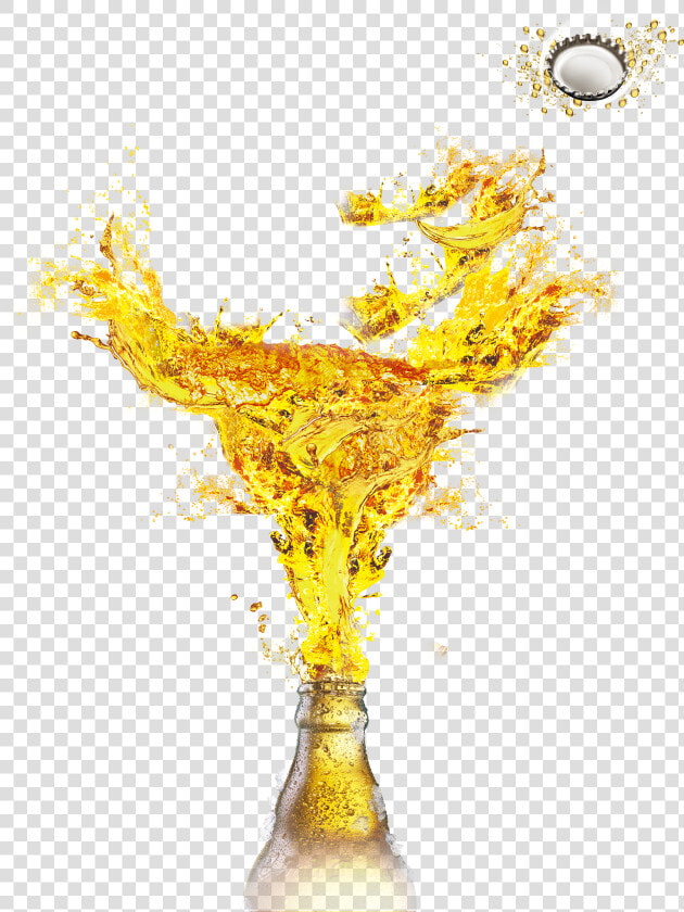 Splash Beer Wallpaper Head Glassware Hq Image Free   Open Beer Bottle Png  Transparent PngTransparent PNG