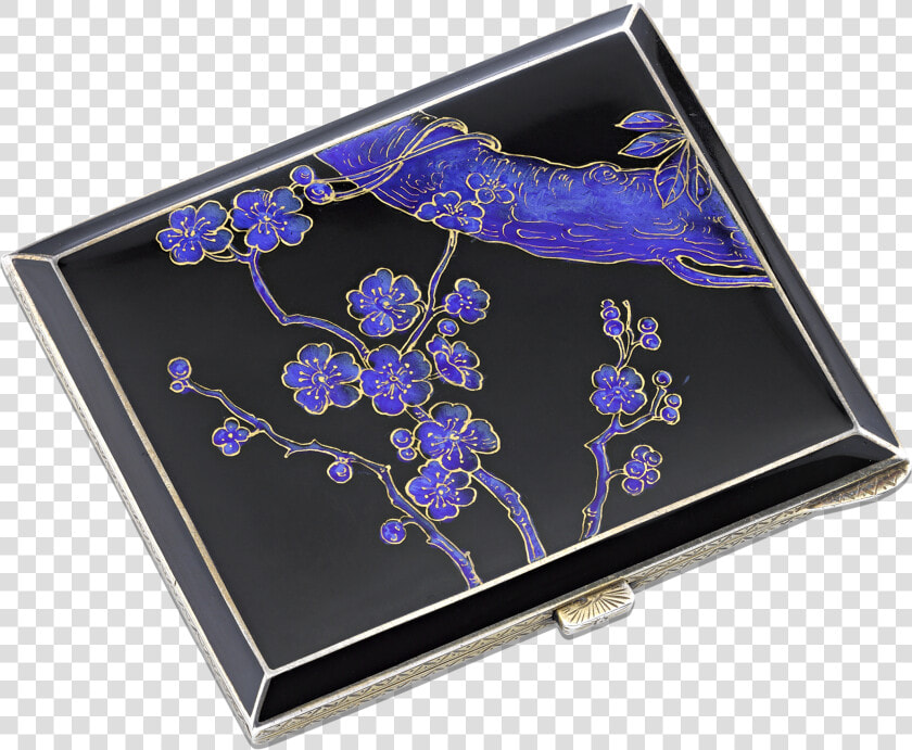 London Import Silver And Enamel Cigarette Case  HD Png DownloadTransparent PNG