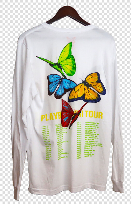 Playboi Carti Butterfly Long Sleeve   Playboi Carti Long Sleeve Shirt  HD Png DownloadTransparent PNG