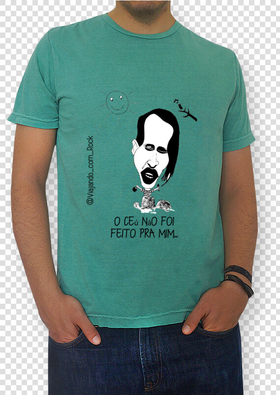 Camiseta Marilyn Manson De Rochenrollna   Camisa Para Dia Dos Pais  HD Png DownloadTransparent PNG