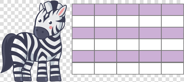 Highlight Every Other Row In Excel Zebra Stripe   Zebra  HD Png DownloadTransparent PNG