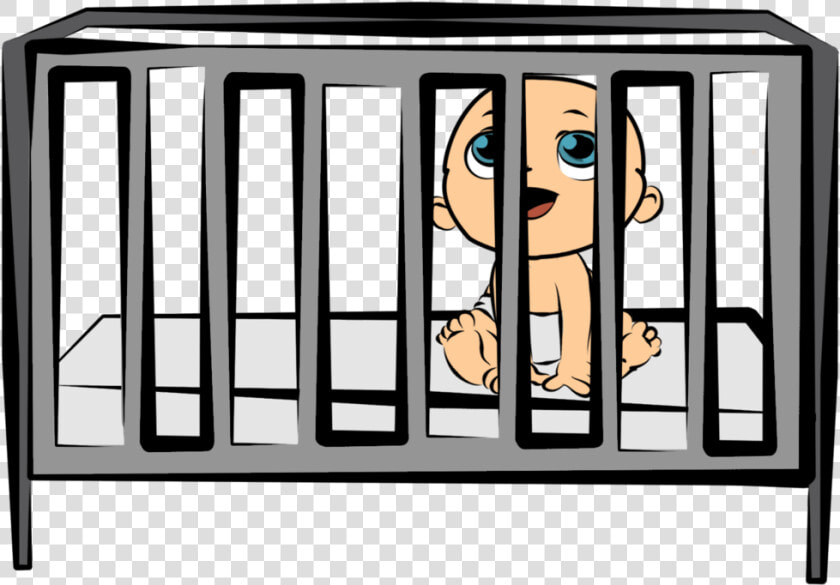 Crib Clip Art   Baby In The Crib Clipart  HD Png DownloadTransparent PNG