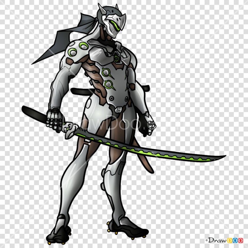 Blackwatch Genji Drawing Overwatch Easy Shuriken Simple   Draw Genji From Overwatch  HD Png DownloadTransparent PNG