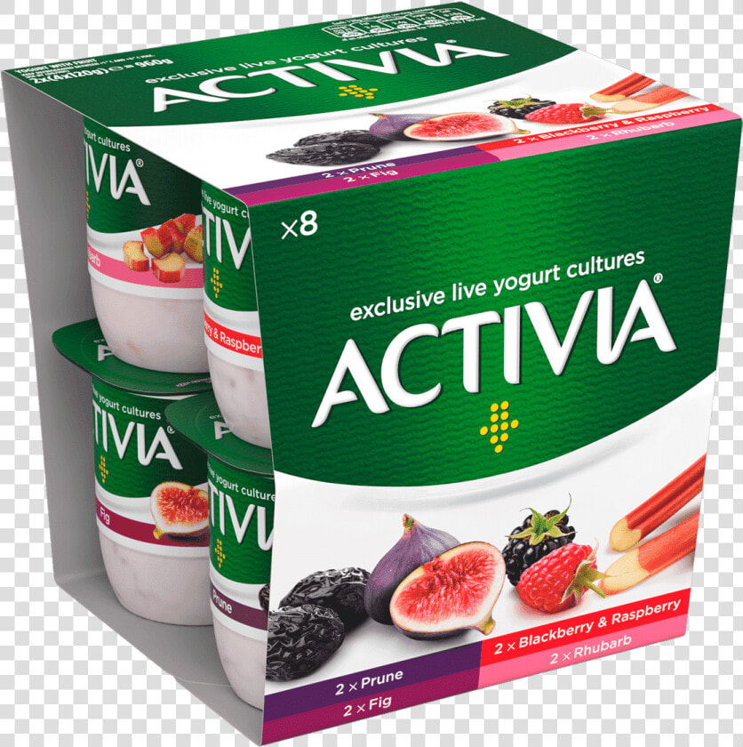 Activia Prune Fig Rhubarb Raspberry  amp  Blackberry   Activia Fat Free Yogurt Syns  HD Png DownloadTransparent PNG