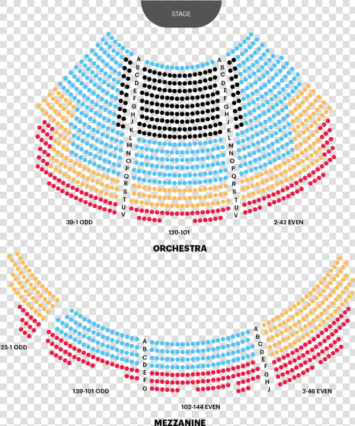 Winter Garden Theatre Seating Chart Map   Winter Garden Theatre Map  HD Png DownloadTransparent PNG