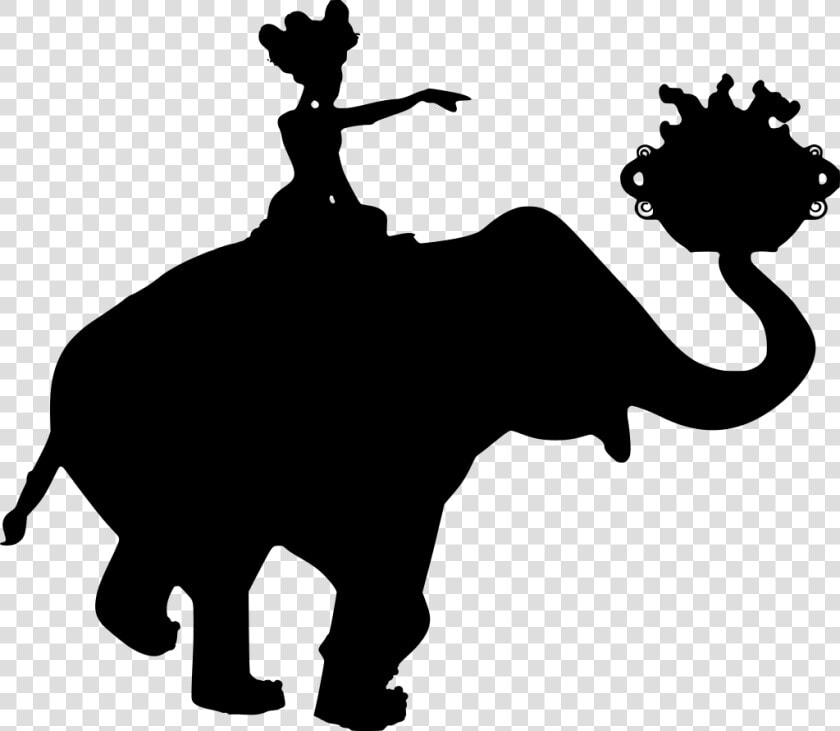 Transparent Elephant Mandala Png   Elephant Woman Silhouette  Png DownloadTransparent PNG