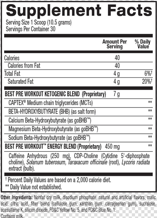 Transparent Nutrition Facts Png   Bpi Best Pre Workout  Png DownloadTransparent PNG