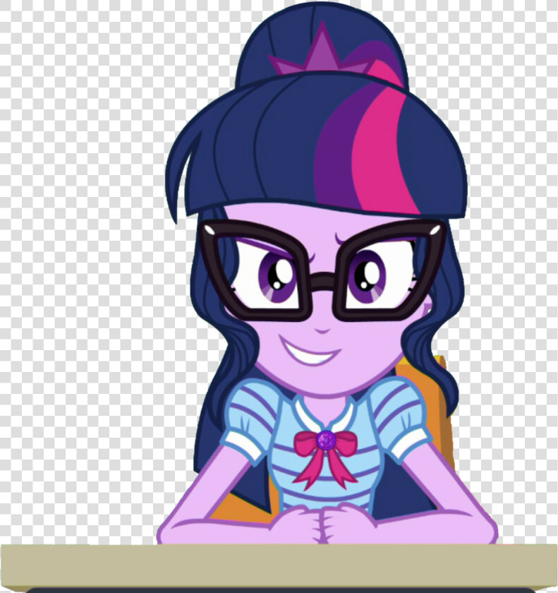 Hd Anime Girl Clipart Ponytail   My Little Pony Sci Twi  HD Png DownloadTransparent PNG