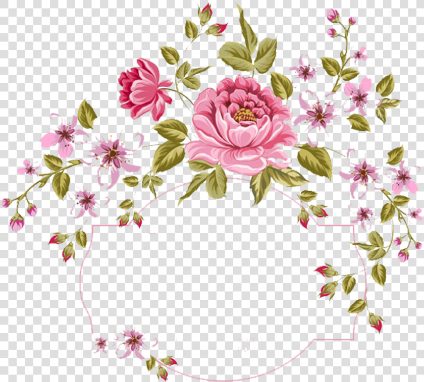 Small Flowers Png   Marco Con Flores Vintage Png  Transparent PngTransparent PNG