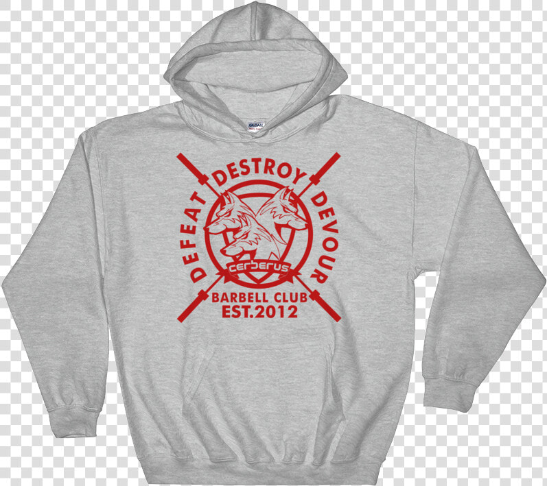 Barbell Hoodie   Hoodie  HD Png DownloadTransparent PNG