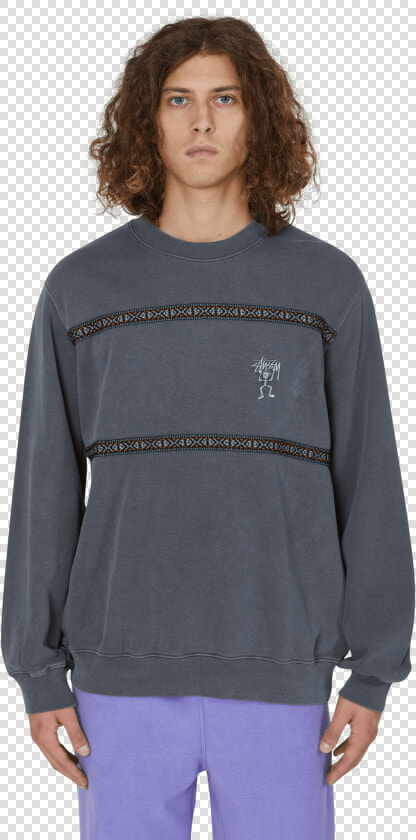 Stussy Pacific Webbing Terry Crew  HD Png DownloadTransparent PNG