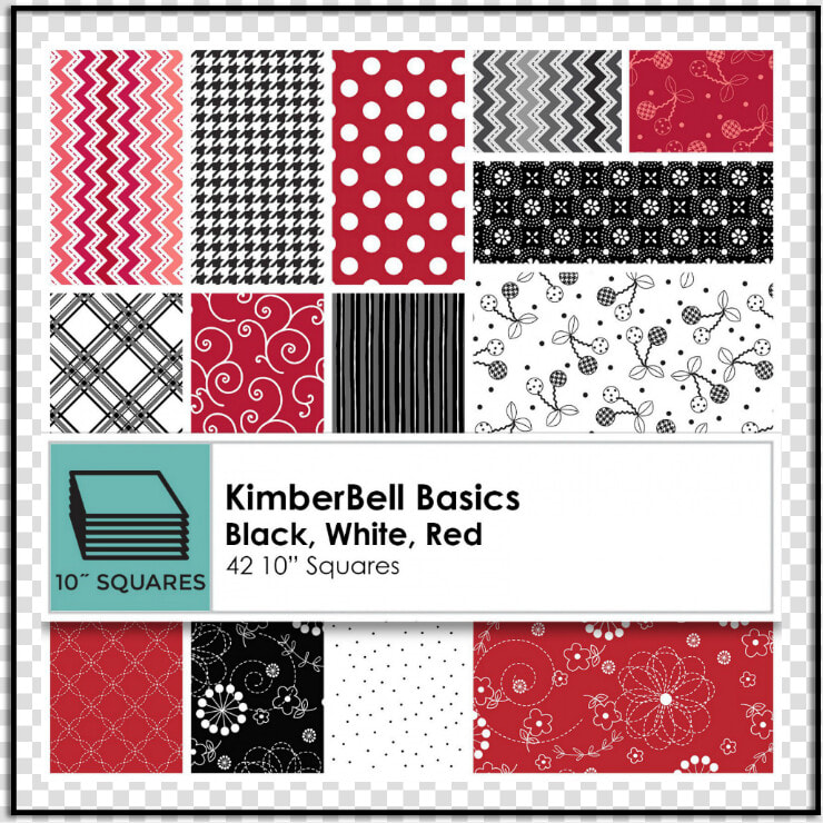 Kimberbell Basics Black White Red Sq Maskib Bw 10 Inch  HD Png DownloadTransparent PNG