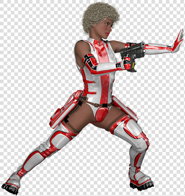 Fighting  Warrior  Woman  Sci fi  Action  Hero  Pose   Sci Fi Warrior Pose  HD Png DownloadTransparent PNG