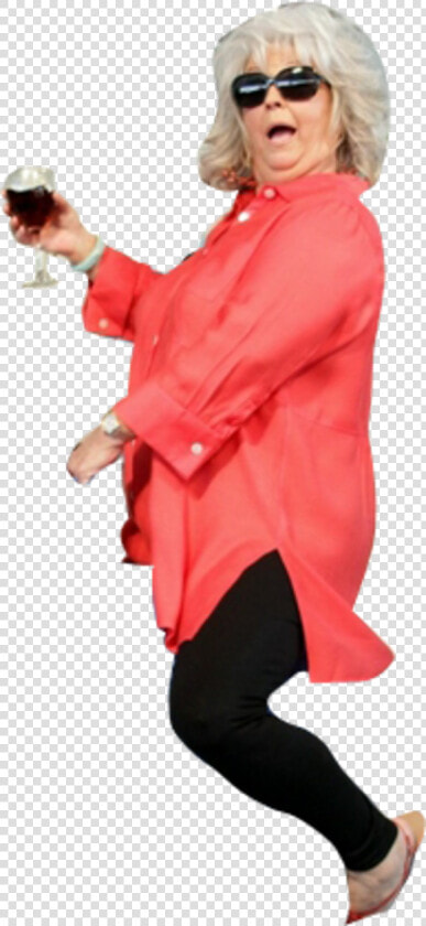 Paula Deen Clothing Red Pink Costume Shoulder Eyewear   Man Riding A Shrimp  HD Png DownloadTransparent PNG