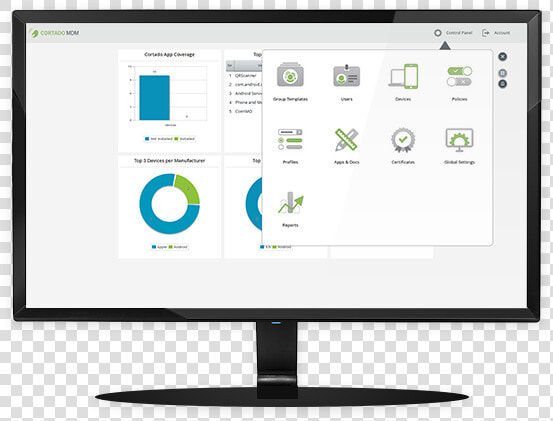 Cortado Mdm Control Panel   Cortado Mdm  HD Png DownloadTransparent PNG