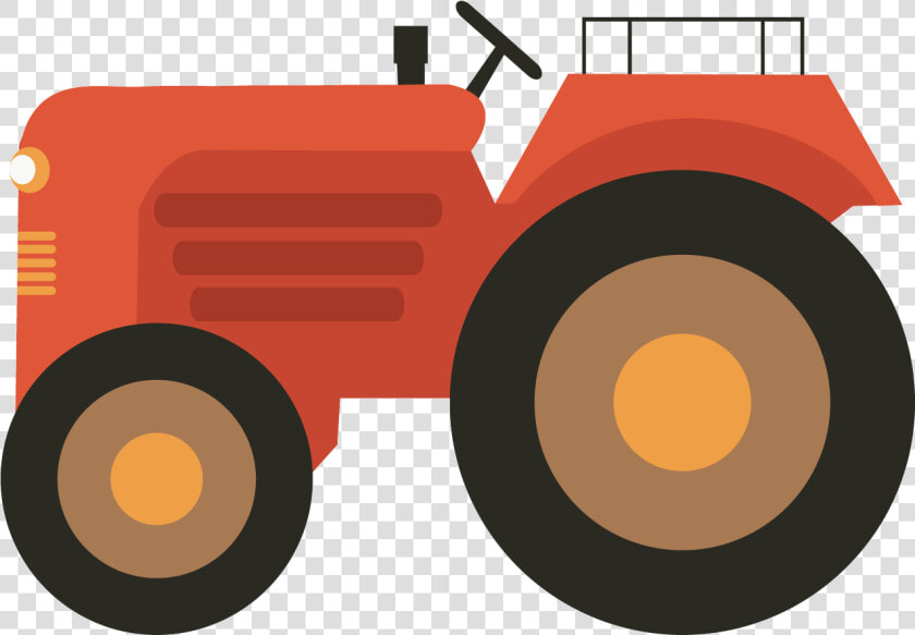 Farm Agriculture Clip Red Tractor Vector Png   Tractor Illustration Png  Transparent PngTransparent PNG