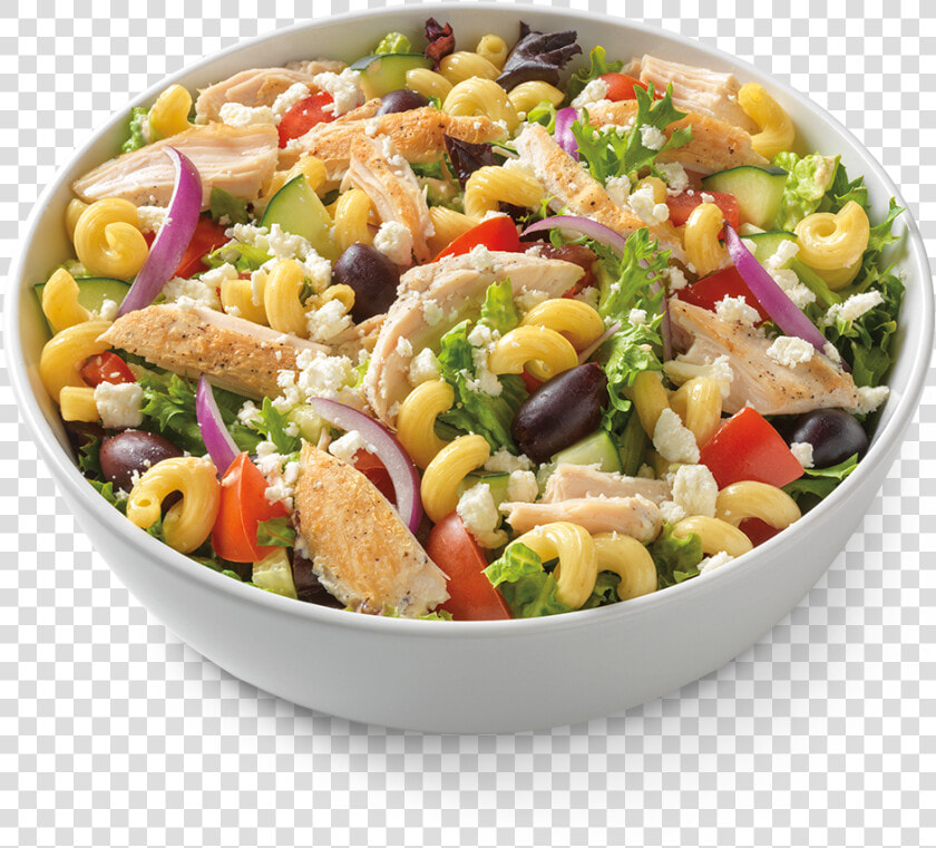 Pasta Png   Med Salad With Chicken Noodles And Company  Transparent PngTransparent PNG