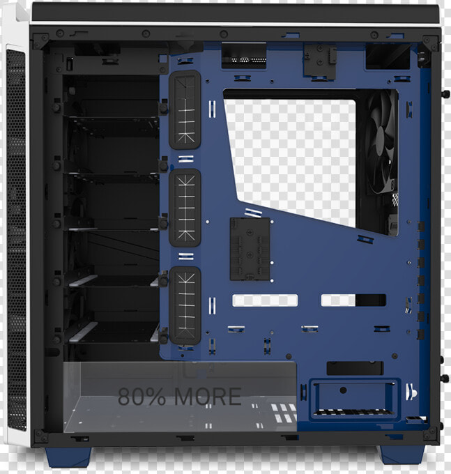 Large 8311d95ee6cd57ab   Nzxt H440 Blue  HD Png DownloadTransparent PNG