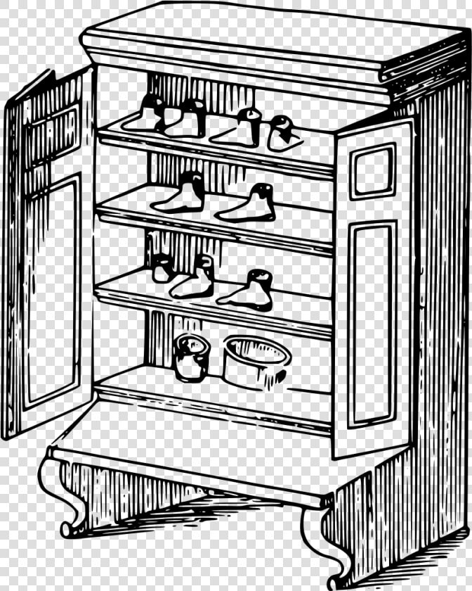 Wood Cupboard Clipart Black And White  HD Png DownloadTransparent PNG