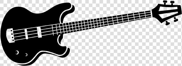 Bass Guitar Silhouette 1579115967   Schecter Hellraiser C7 Black  HD Png DownloadTransparent PNG