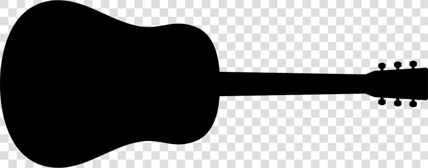 Acoustic Electric Guitar string Instrument silhouette   Guitar Silhouette Clip Art  HD Png DownloadTransparent PNG