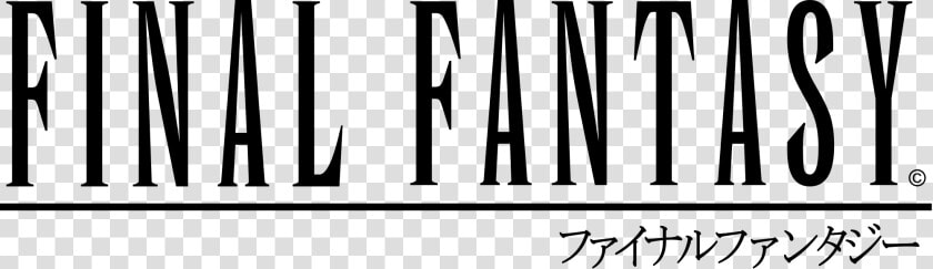 Final Fantasy   Final Fantasy Original Logo  HD Png DownloadTransparent PNG