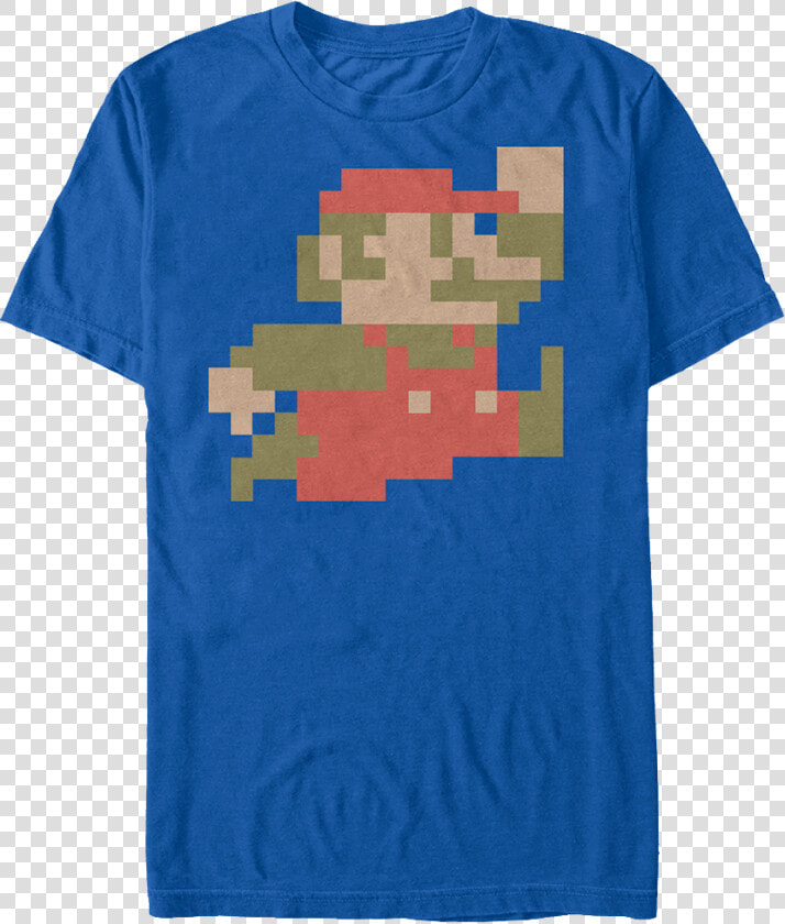 8 Bit Mario Shirt   Super Mario Bros Tshirt  HD Png DownloadTransparent PNG