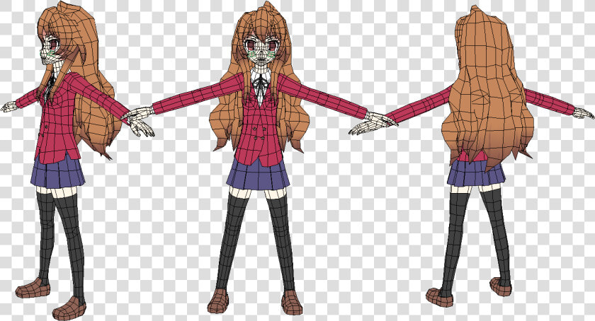 Anime Girl Body Outline   Anime Body 3d Model  HD Png DownloadTransparent PNG