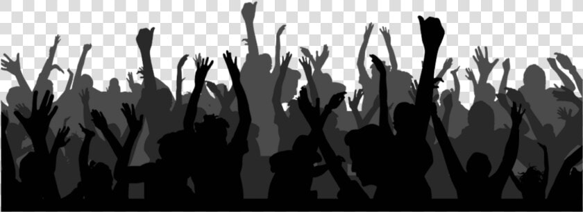  blackandwhite  crowd  audience  group  gathering  HD Png DownloadTransparent PNG