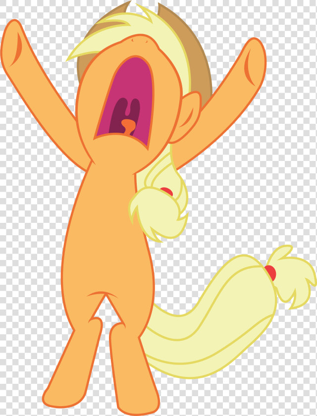 Applejack Pinkie Pie Rarity Rainbow Dash Twilight Sparkle   My Little Pony Applejack Scream  HD Png DownloadTransparent PNG