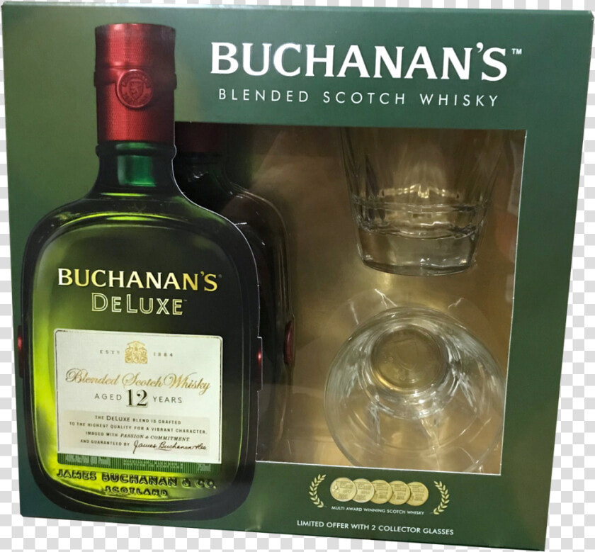 Buchanan S 12 Yr Scotch W glasses 750ml   Buchanan Gift Set  HD Png DownloadTransparent PNG