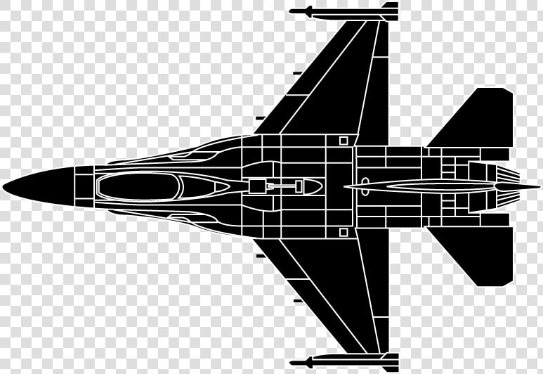 F 16 Top View   Png Download   Top View Of F16  Transparent PngTransparent PNG