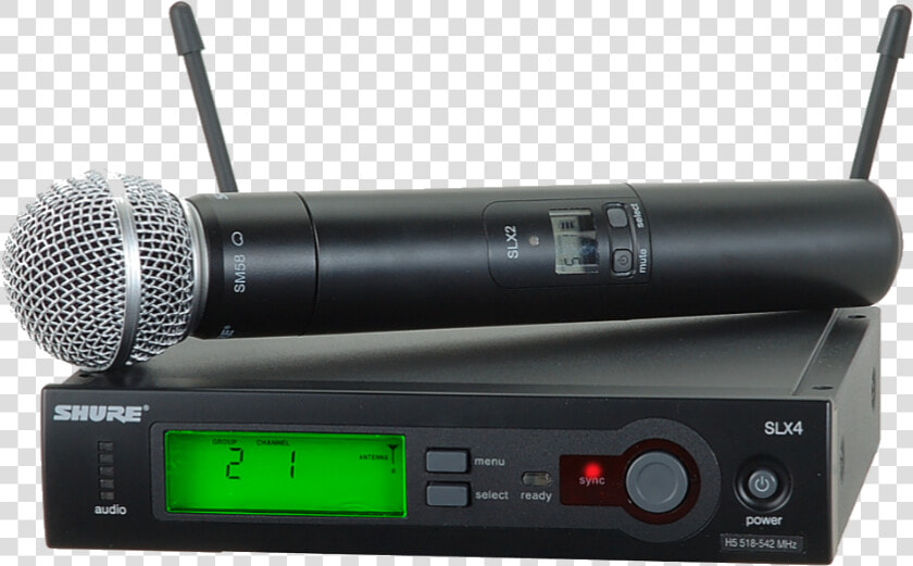 Shure Slx Wireless System W  Sm58 Microphone   Shure Slx24 Beta58  HD Png DownloadTransparent PNG