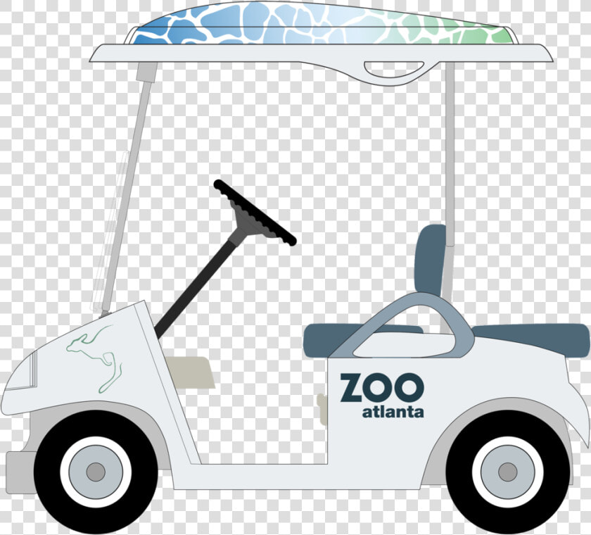 Zoo Golf Cart   Electric Cart At Zoo Atlanta  HD Png DownloadTransparent PNG