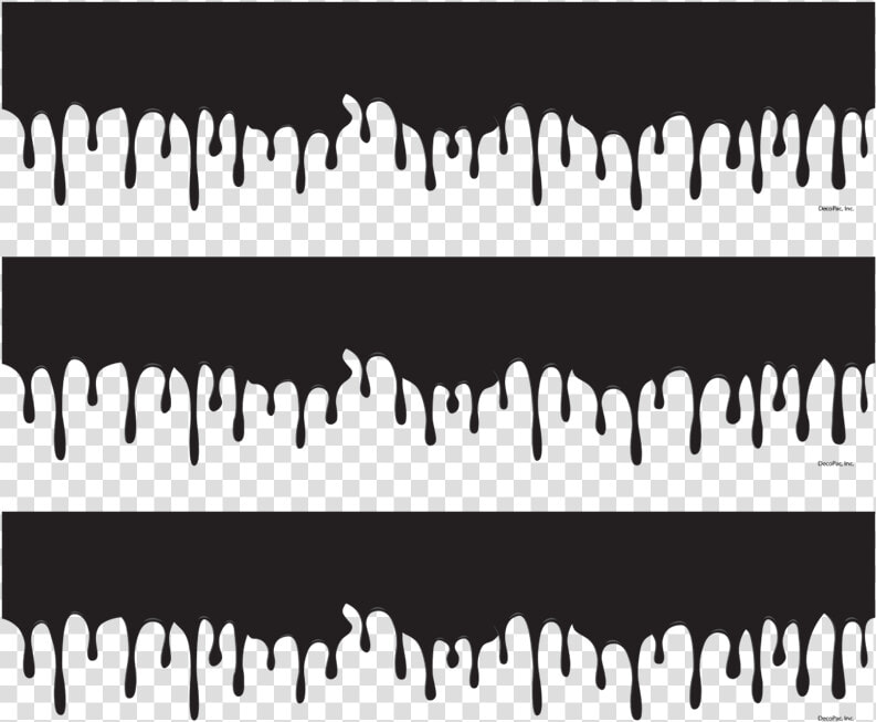 Photocake Edible Cake Banding   Black And White Slime  HD Png DownloadTransparent PNG