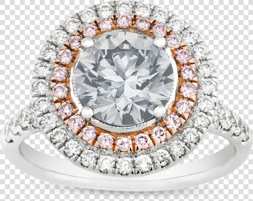 Fancy Very Light Grey Diamond Ring    Engagement Ring  HD Png DownloadTransparent PNG