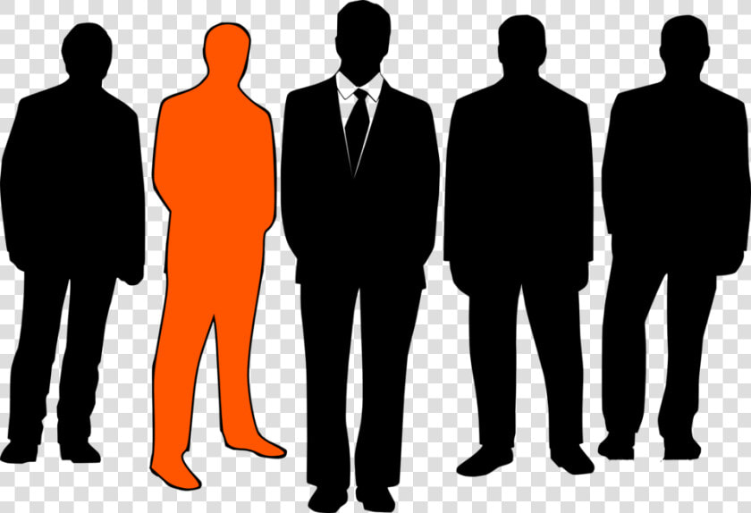 Clipart Of People  Collaboration And Transparent Background   Man In Black Suit Cartoon  HD Png DownloadTransparent PNG