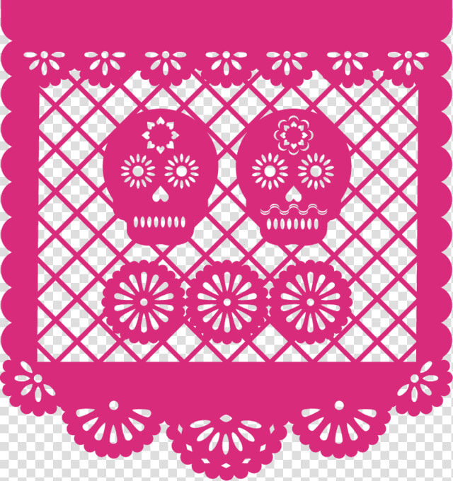 Papel Picado Banner Png   Papel Picado De Dia De Muertos  Transparent PngTransparent PNG