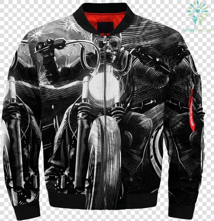 Motorcycle Rider Skull Over Print Jacket  tag Familyloves  HD Png DownloadTransparent PNG