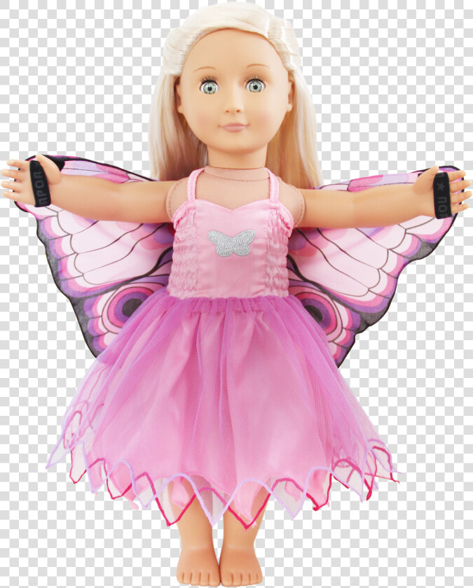 Pink Butterfly Dress Douglas Toys   Barbie  HD Png DownloadTransparent PNG