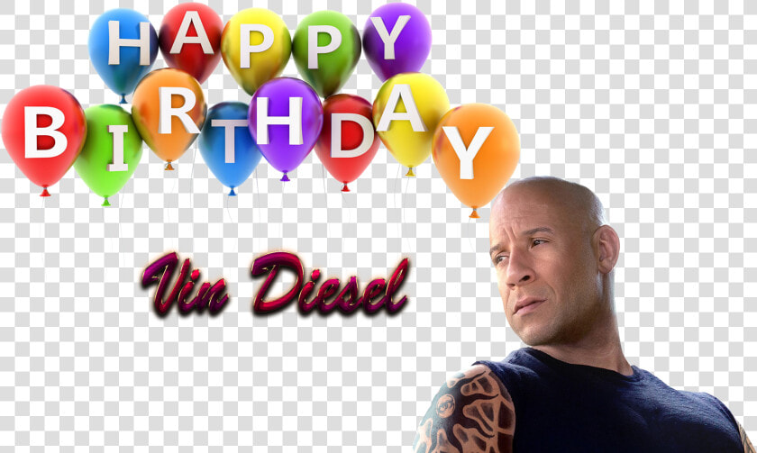 Vin Diesel Free Png   Balloon  Transparent PngTransparent PNG