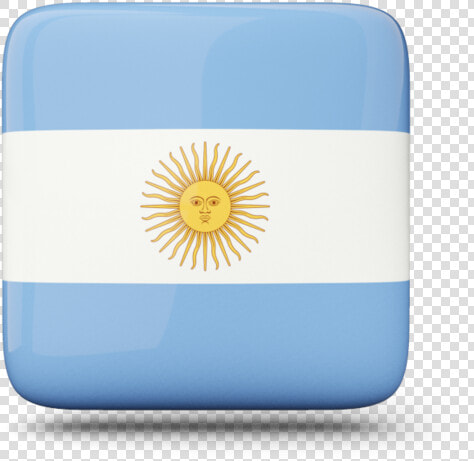 Glossy Square Icon   Argentinian Flag Square Png  Transparent PngTransparent PNG