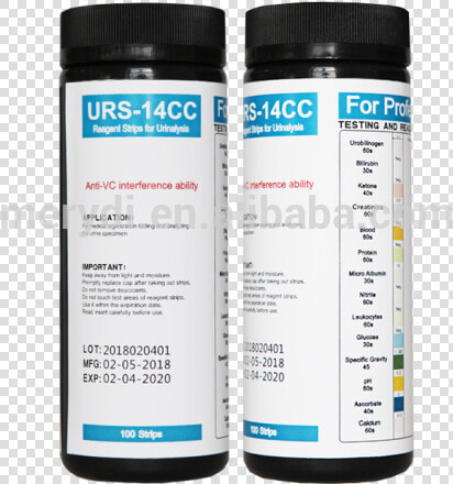 14 Parameter Urine Rapid Test Strips Urs 14cc   Blood Glucose Ketones Protein Urine  HD Png DownloadTransparent PNG