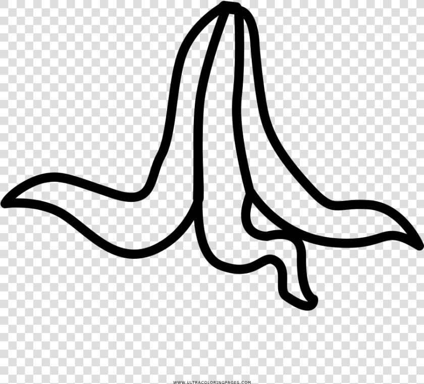 Transparent Banana Peel Png   Colouring Pages Of Banana Peel  Png DownloadTransparent PNG