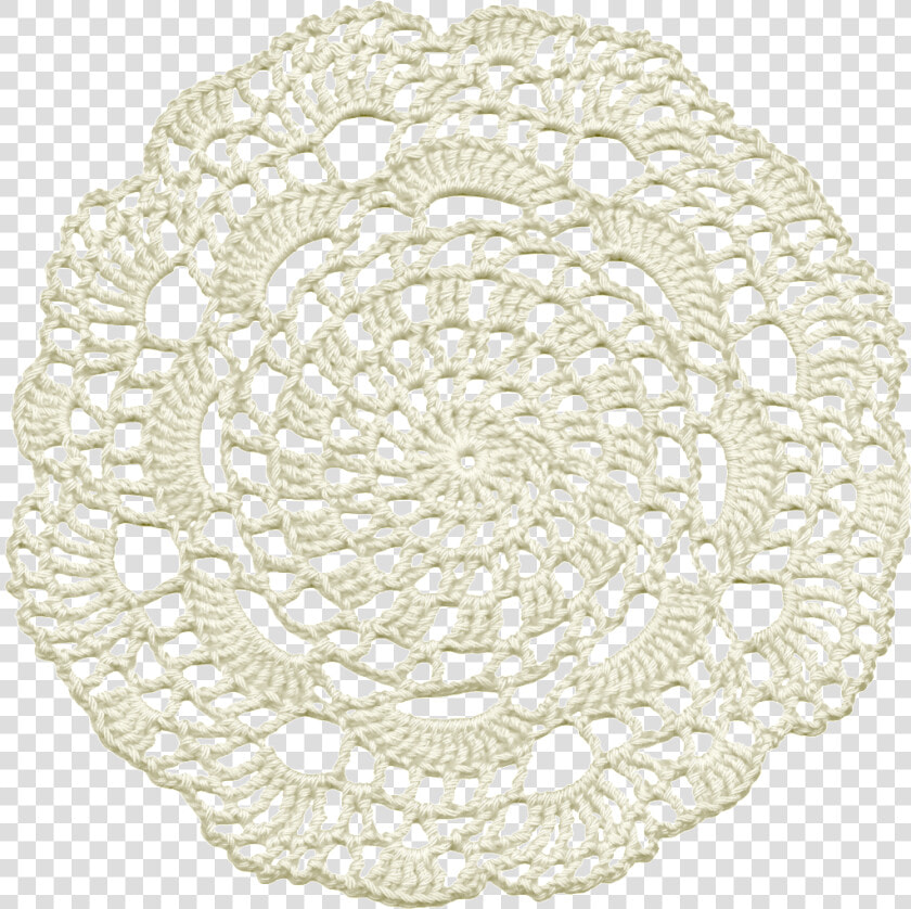 White Flowers Lace Watercolor Transparent Illustration   Doily  HD Png DownloadTransparent PNG